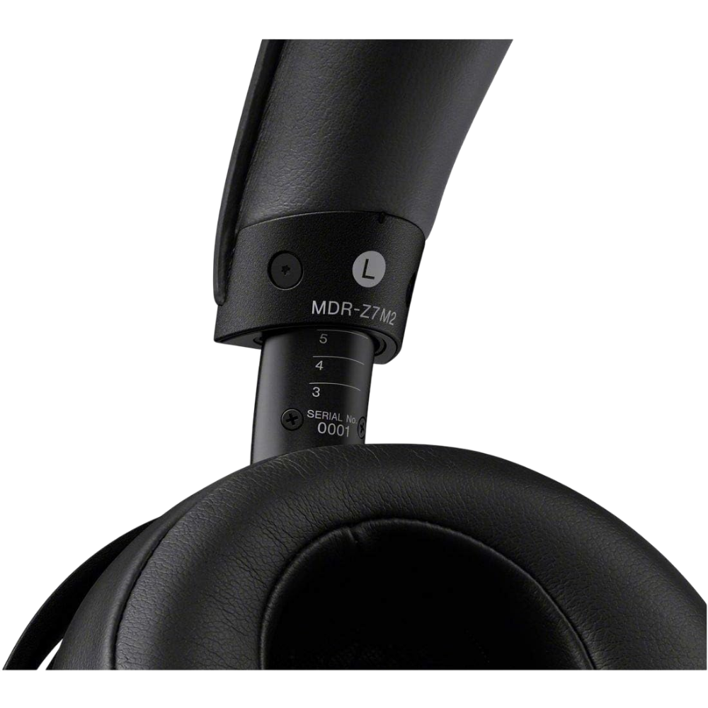 Close-up of Sony MDR-Z7M2 headband and size markings