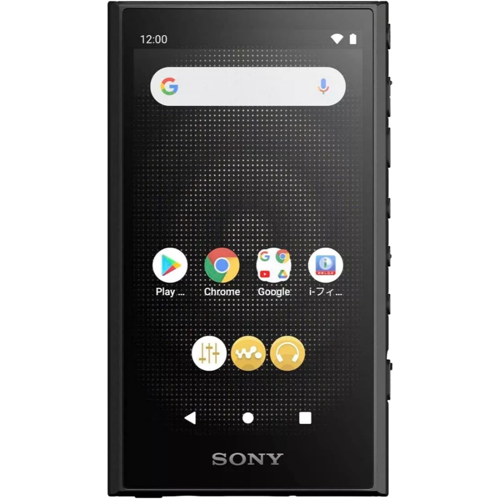 Sony NW-A306 black Walkman home screen view