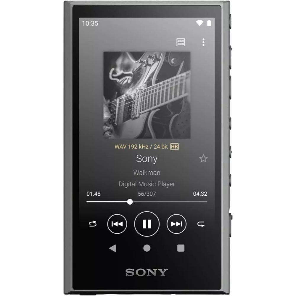 Sony NW-A306 gray uncapped audio player front view