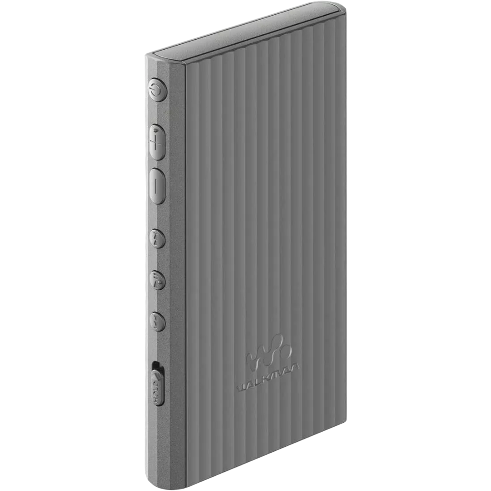 Sony NW-A306 gray uncapped Walkman rear design with side buttons