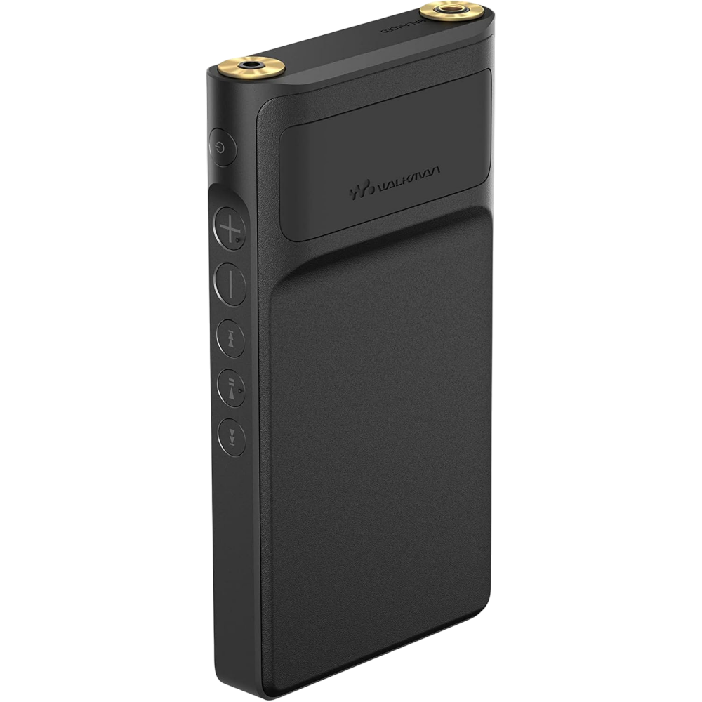Sony NW-WM1AM2 black rear finish detail with side buttons