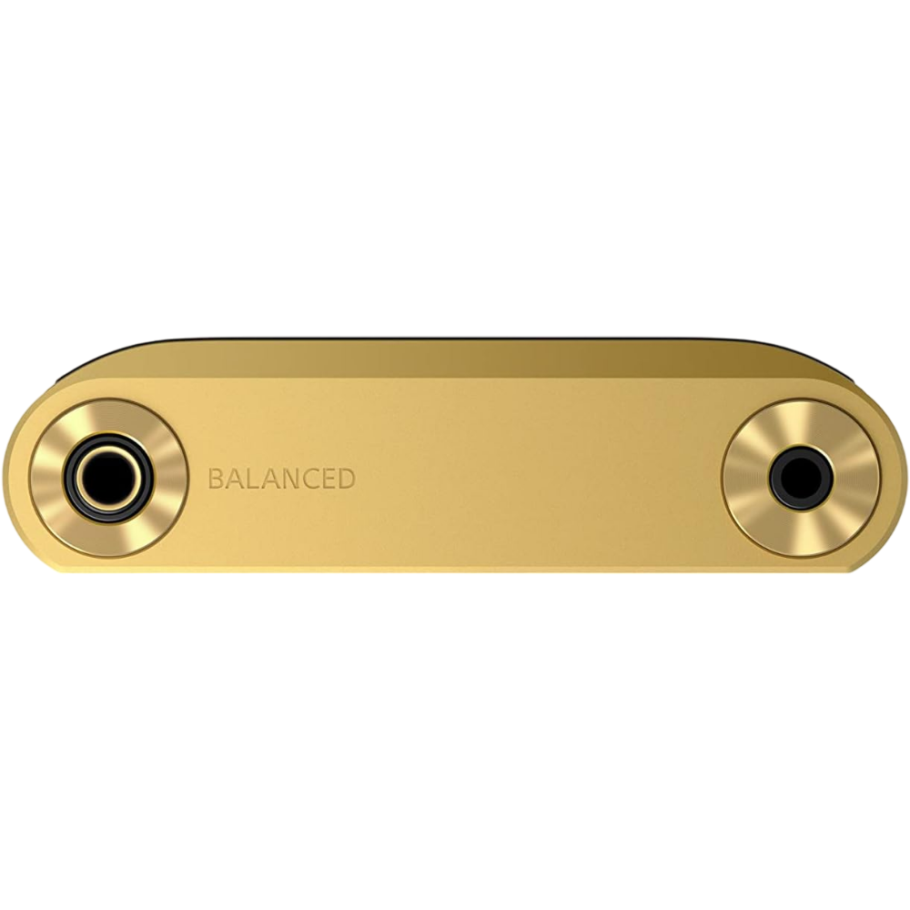 Sony NW-WM1ZM2 gold top audio outputs close-up
