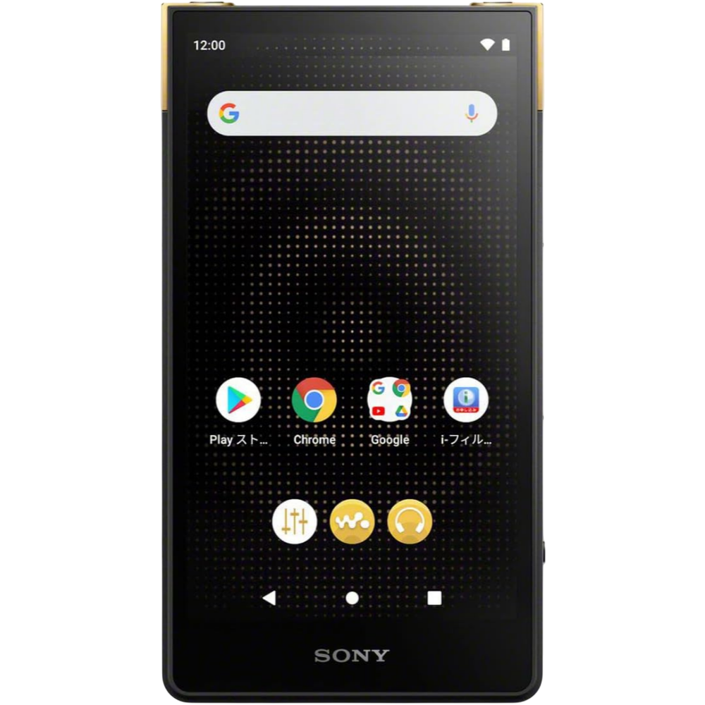Sony NW-ZX707 home screen display close-up