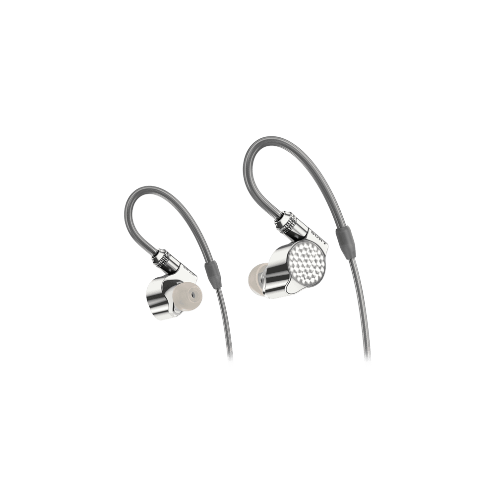 Side view of Sony IER-Z1R showing ergonomic design