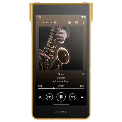 Sony NW-WM1ZM3 front screen in use