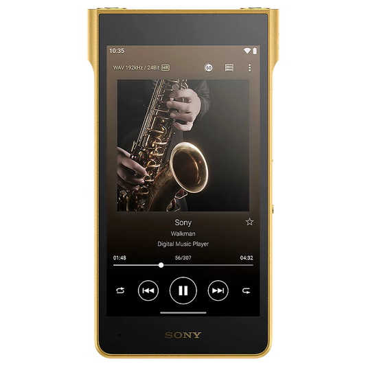 Sony NW-WM1ZM3 front screen in use