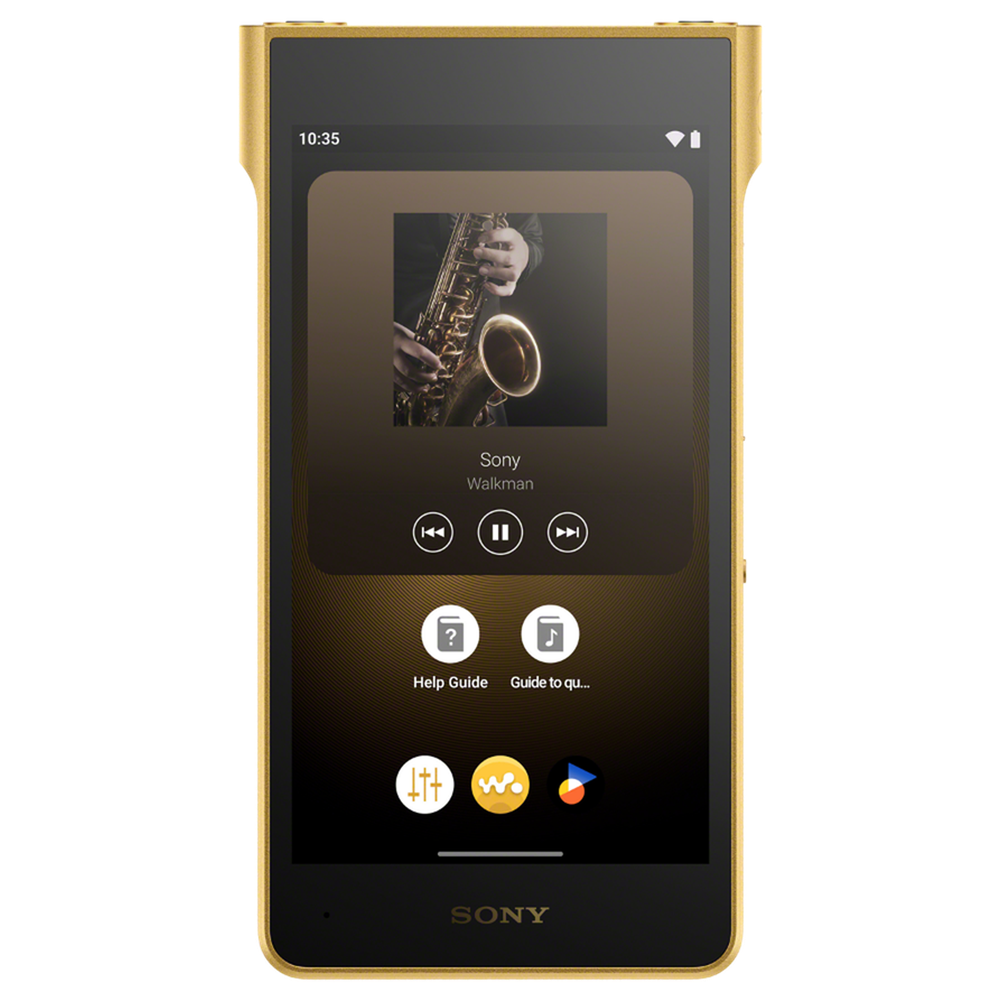 Sony NW-WM1ZM3 home screen display close-up