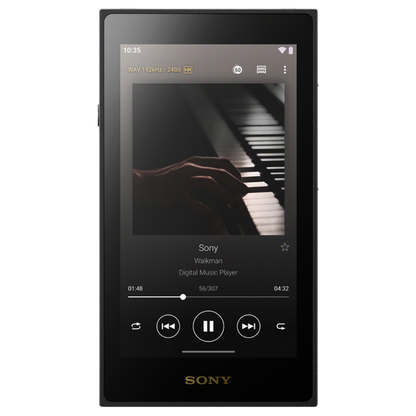 Sony NW-ZX900 front screen in use