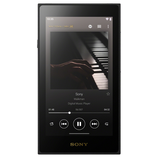 Sony NW-ZX900 front screen in use