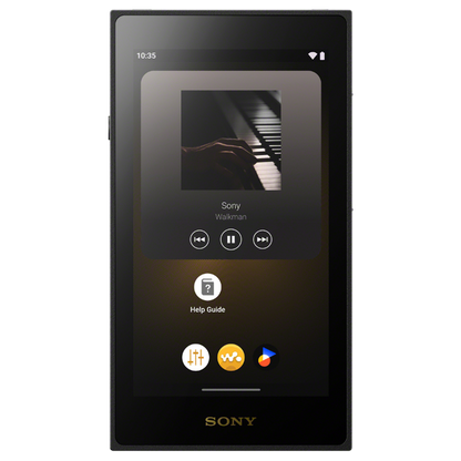 Sony NW-ZX900 home screen display close-up
